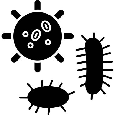Virüs ikonu vektör illüstrasyonu
