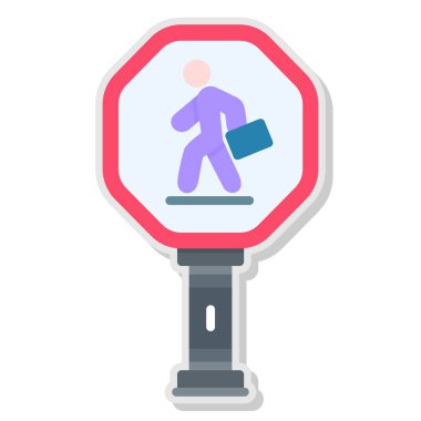 yaya geçiş simgesi, izometrik biçim