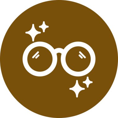 gözlük simgesi vektör illüstrasyonu