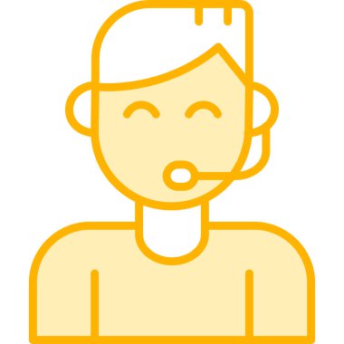 Erkek ikonu. vektör illüstrasyonu