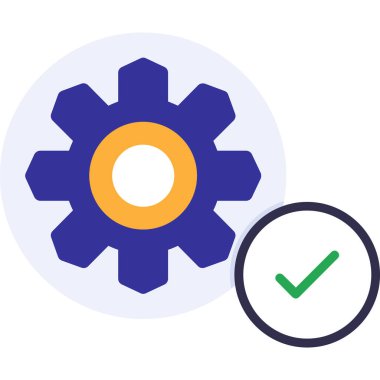 dişli ayarlama simgesi tam taslak biçiminde ayarlanıyor