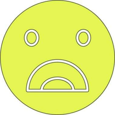 Karışık kategoride kızgın yüz simgesi simgesi