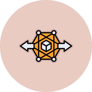 şebeke. Web simgesi basit illüstrasyon