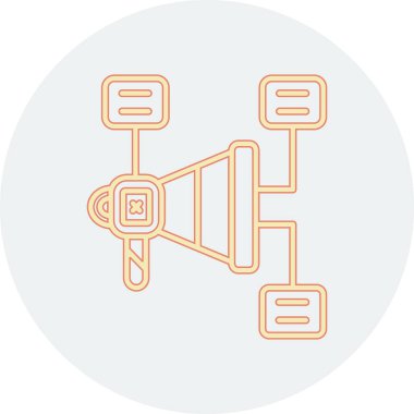 Konuşmacı. Web simgesi basit tasarım