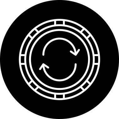 Çemberin modern bir simgesinin vektör çizimi