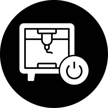 bilgisayar vektör çizgisi simgesi