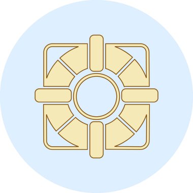 Modern simgenin vektör illüstrasyonu