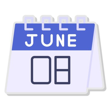 Takvim simgesi vektör illüstrasyonu