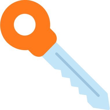 Anahtar simgesi vektör illüstrasyonu