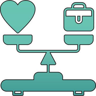 Bir kalbin vektör illüstrasyonu