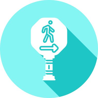 Tek adam simgesinin vektör illüstrasyonu