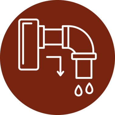 Musluk ikonu. vektör illüstrasyonu