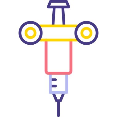 Şırınga. Web simgesi basit illüstrasyon