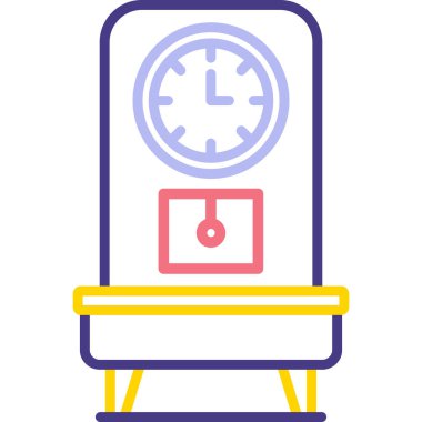 Saat. Web simgesi basit illüstrasyon