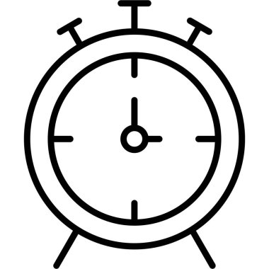 Saat simgesi vektör illüstrasyonu
