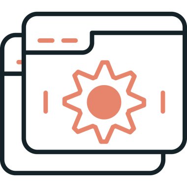 Web sitesi, vektör illüstrasyonu için web simgesi