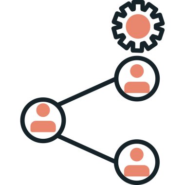 ağ simgesi, vektör illüstrasyonu