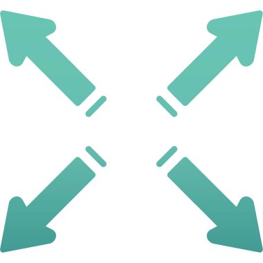 İki ok vektör simgesi