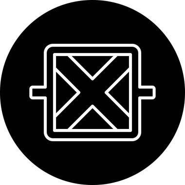 Bir b eksikliği simgesinin vektör çizimi