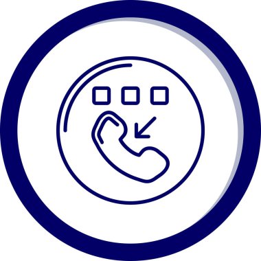 Telefon simgesi vektör illüstrasyonu