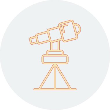 Teleskop Düz Vektör Simgesi