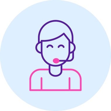 avatar. Web simgesi basit illüstrasyon