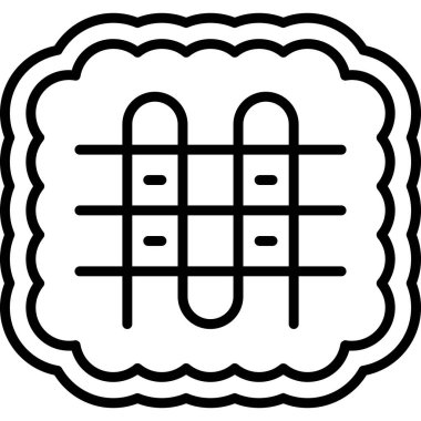 fırın ekmek simgesi ana hatlarıyla