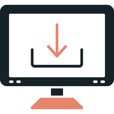 bilgisayar izleyici vektör simgesi