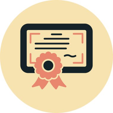 Rozet rozet simgesi düz stil