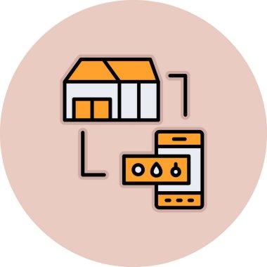 dükkan simgesi vektör illüstrasyonu