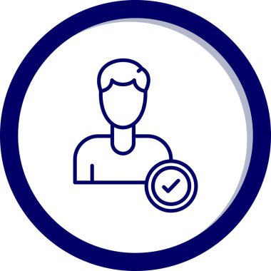 Saat simgesi olan bir adamın vektör çizimi