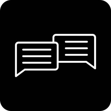 ileti ikonu vektör illüstrasyonu