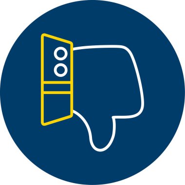 soyut arkaplan grubunda izole edilmiş ikondan hoşlanmamak