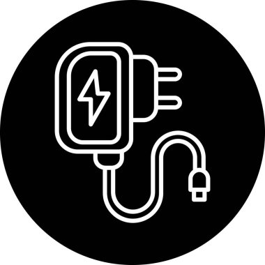 Moda biçimi izole edilmiş arkaplanda elektrik dolgu simgesi