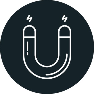 Magnet simgesinin vektör illüstrasyonu