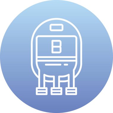 Bir b simgesinin vektör illüstrasyonu