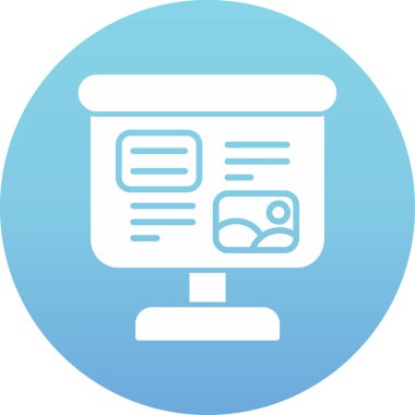 Tarayıcı web sayfası simgesi ana hat biçiminde