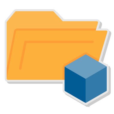 veri depolama vektörü simgesi