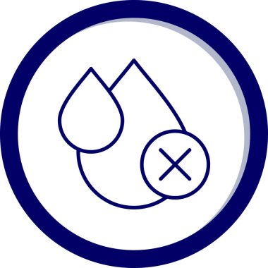 su damlası ikon vektör illüstrasyonu