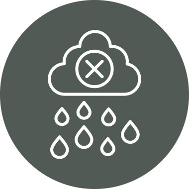 yağmur ikonu vektör illüstrasyonu
