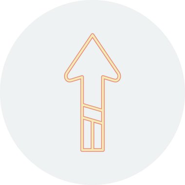 Yön ok ikonu vektör illüstrasyonu