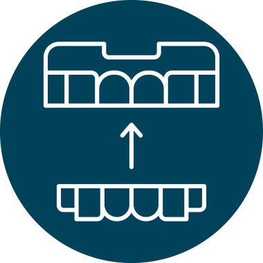 Diş düzenini gösteren iki diş kalıbı.