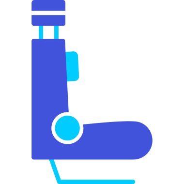 Mikroskop. Web simgesi basit illüstrasyon