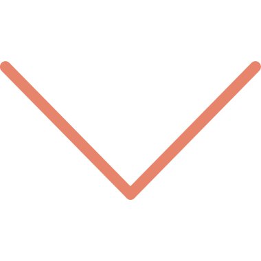 Kontur vektör simgesi aşağı ok ucu