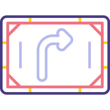 Yol tabelası. Basit resimleme