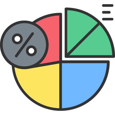 İş haritası simgesi. Web için grafik vektör simgelerinin özet çizimi