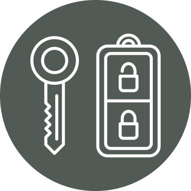 ikon vektör illüstrasyonunu kilitle