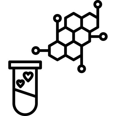 Kimya simgesi vektör illüstrasyonu