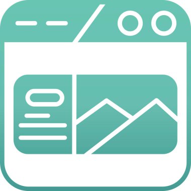 Ağ simgesi. Web tasarımı için web sayfası vektör simgelerinin basit çizimi