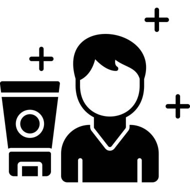 içecek simgesi, vektör illüstrasyonu